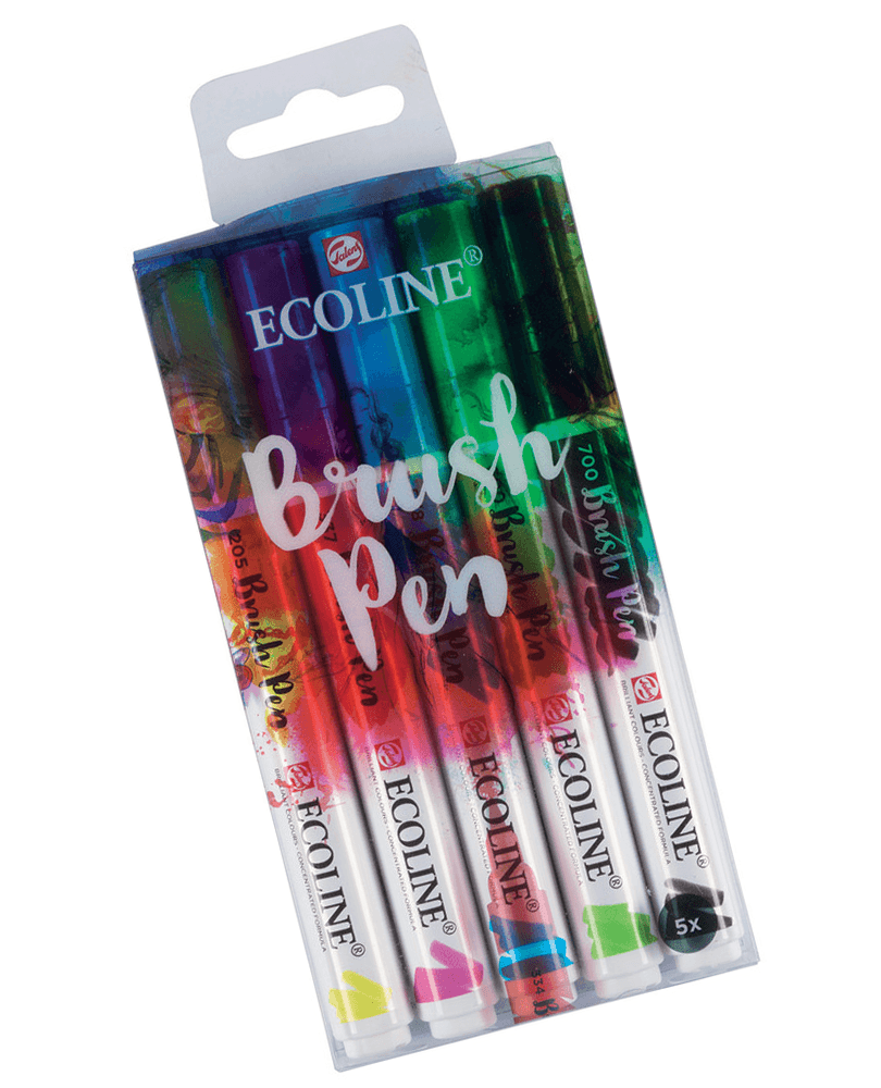 Royal Talens Ecoline Brush Pen Set de 5 colores