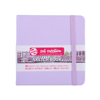 Royal Talens Art Creation Sketch Book Libreta Papel crema 12 X 12cm 140G 80Hjs - Violeta Pastel