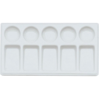 AMI Paleta Mezcladora De Porcelana Rectangular - 10 Espacios
