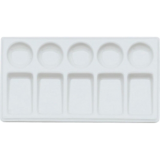 AMI Paleta Mezcladora De Porcelana Rectangular - 10 Espacios