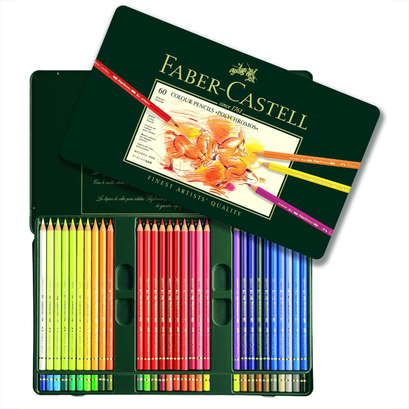 Faber-Castell Polychromos (Lápices de Colores) - Set de 60 - Dibujo &  Escritura