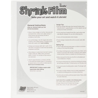 Grafix Shrink Film - Hojas Imprimibles Blancas (Pack de 50)