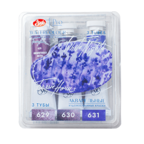 White Nights Acuarelas Violet (Granulación) - Set 3 tubos de 10ml