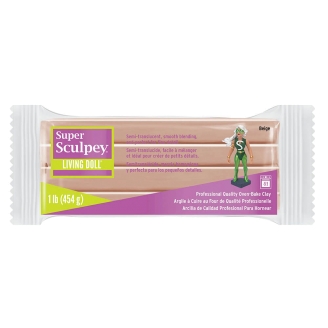 Super Sculpey Living Doll Beige - 1 lb (454 g)