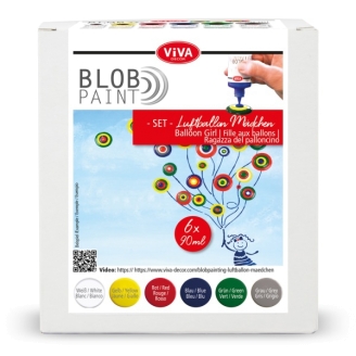 Viva Decor Blob Paint Color 90ml (Set de 6 Colores) - Ballon Girls