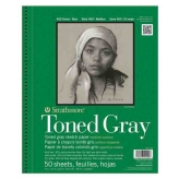 Strathmore Toned Gray - Croquera 22,9 x 30,5 cm 118 gr/m2 50 hojas