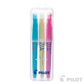 PILOT Destacador FRIXION Soft Light - Set  3 Colores Pasteles