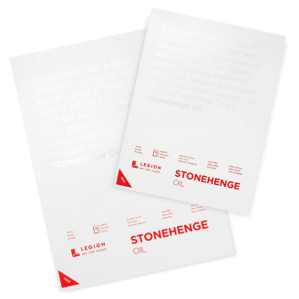 Legion Paper Stonehenge Oil Pad - 10 Hojas de 320 Gsm - Disponible En 2 Tamaños
