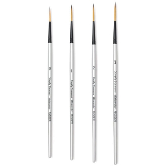 Daler Rowney Graduate - Pincel Liner largo, Pelo Sintetico, Mango Corto (Disponible del 0 al 3)