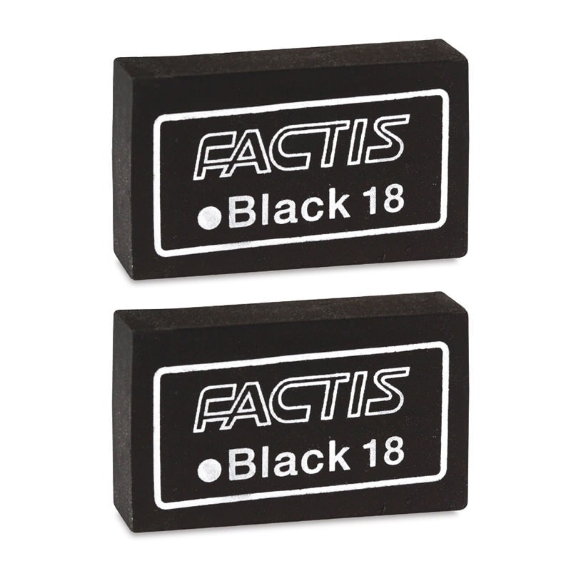 General Pencil Co Goma Factis Magic Black Eraser 18 (set de 2)