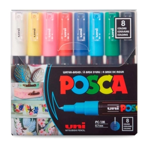 Posca PC-1M (0.7mm) - Set De 8 Colores