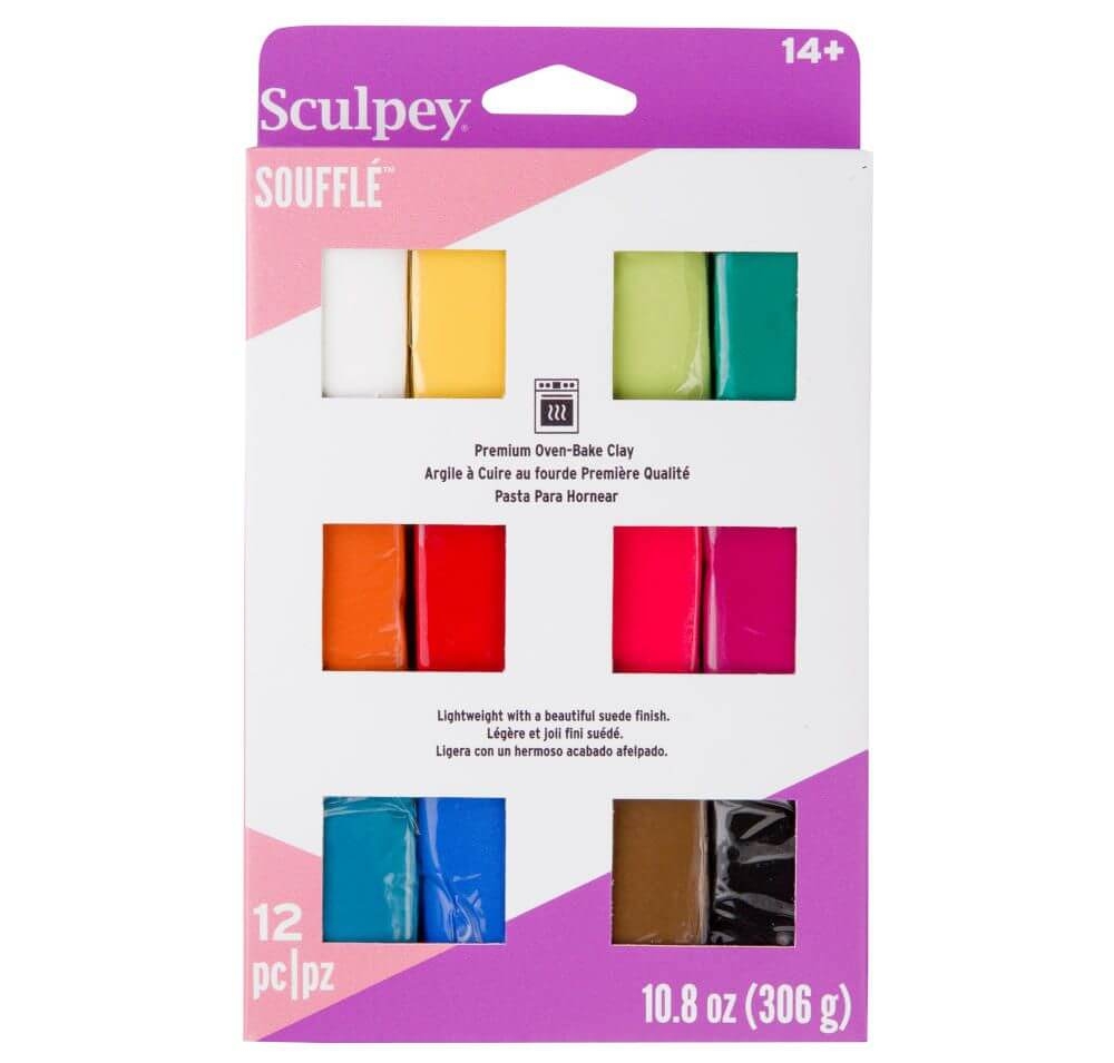 Sculpey Soufflé MultiPack 12 Colores - 306 g (12 x 25,5 g)