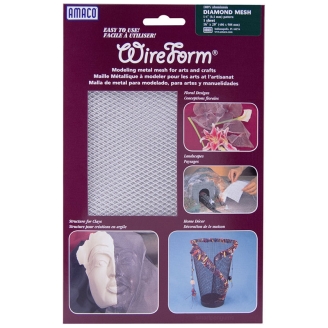 Amaco Wireform Aluminum Diamond Mesh 1/4" (Malla de metal para modelado) - 40 x 50 cm