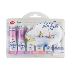 White Nights Nevskaya Palitra Acuarelas Rosas y Flores - Set 6 tubos de 10ml