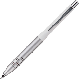 Uni Kurutoga Advance Upgrade Punching Grip Portaminas - Blanco Metalizado (0.5mm)
