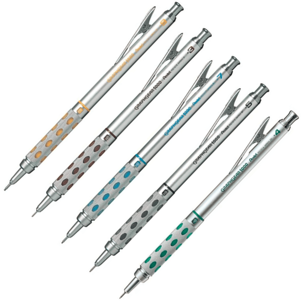 Pentel Portaminas Metálico GraphGear 1000 (Disponible en 5 tamaños)