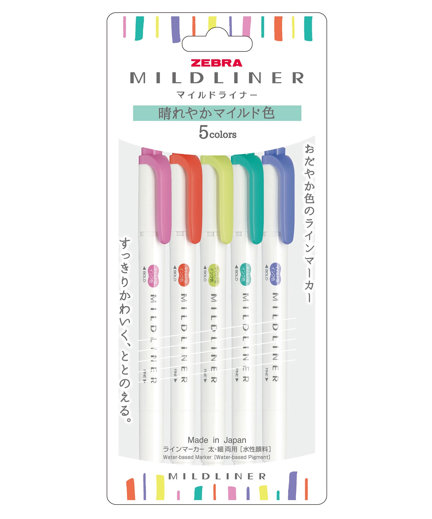  Zebra Mildliner Refresh Bright (WKT7-5C-HC-N) - Set de 5 