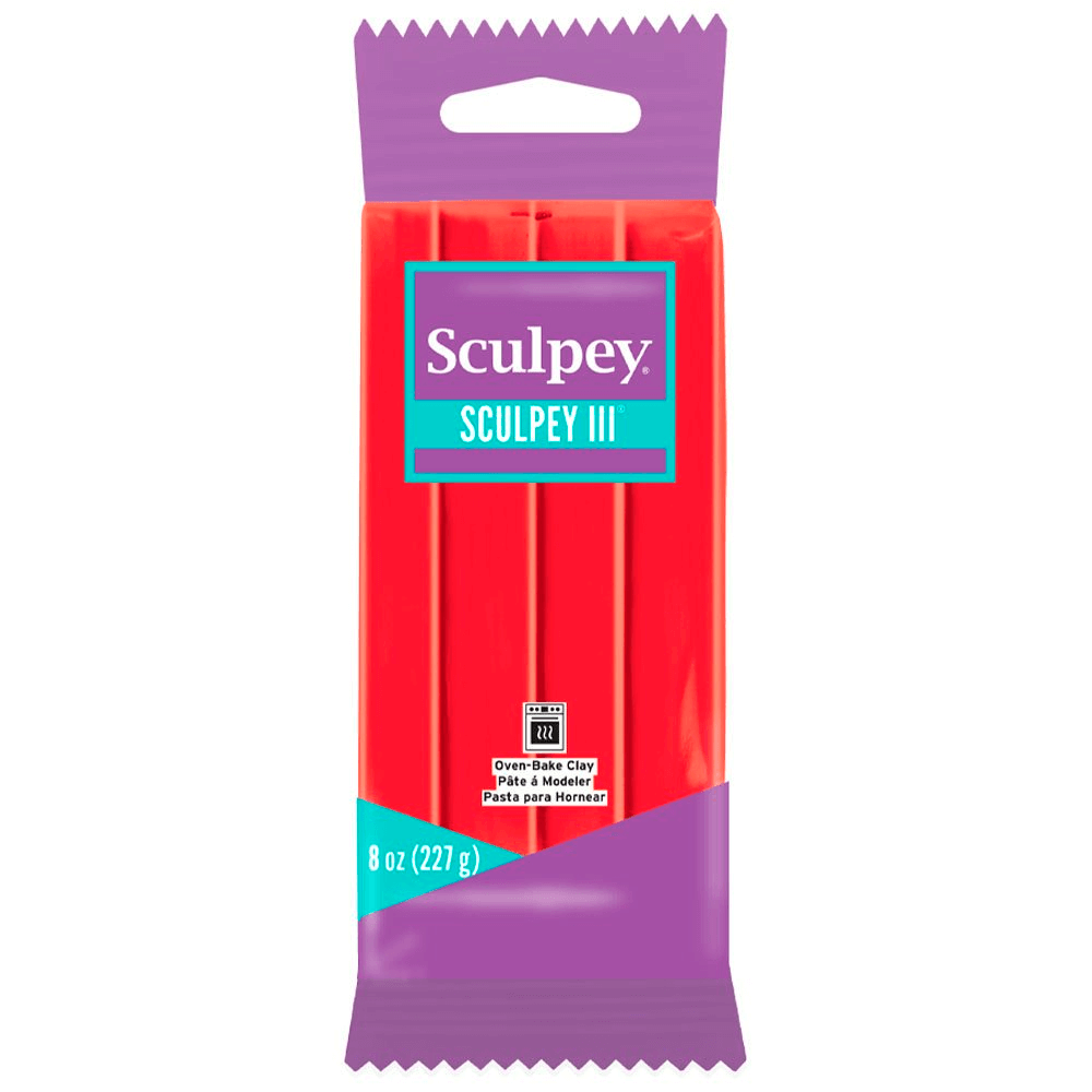 Sculpey III Red Hot Red - 8 oz (227 g)
