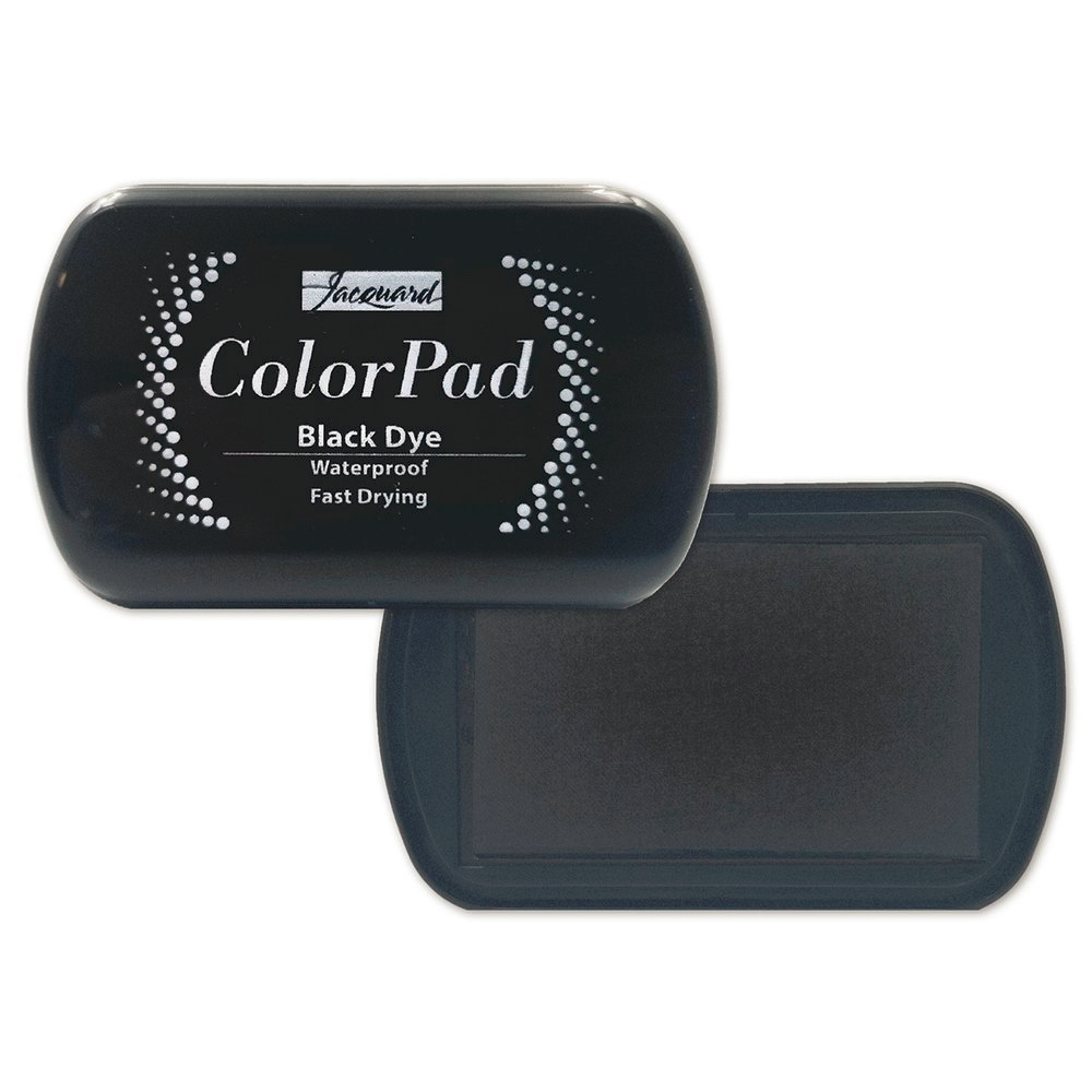 Jacquard Colorpad JCP2300 Black Waterproof Almohadillas (Tampón) de Tinta Pigmentada