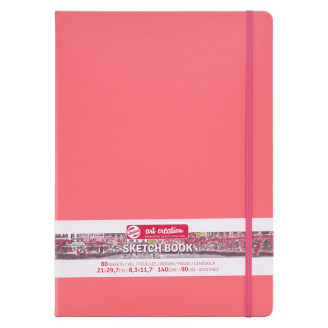 Royal Talens Art Creation Sketch Book Libreta Papel crema 21 X 29.7cm 140G 80Hjs - Rojo Coral