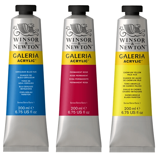 Winsor & Newton Galeria Acrilico 200ml (25 Colores)