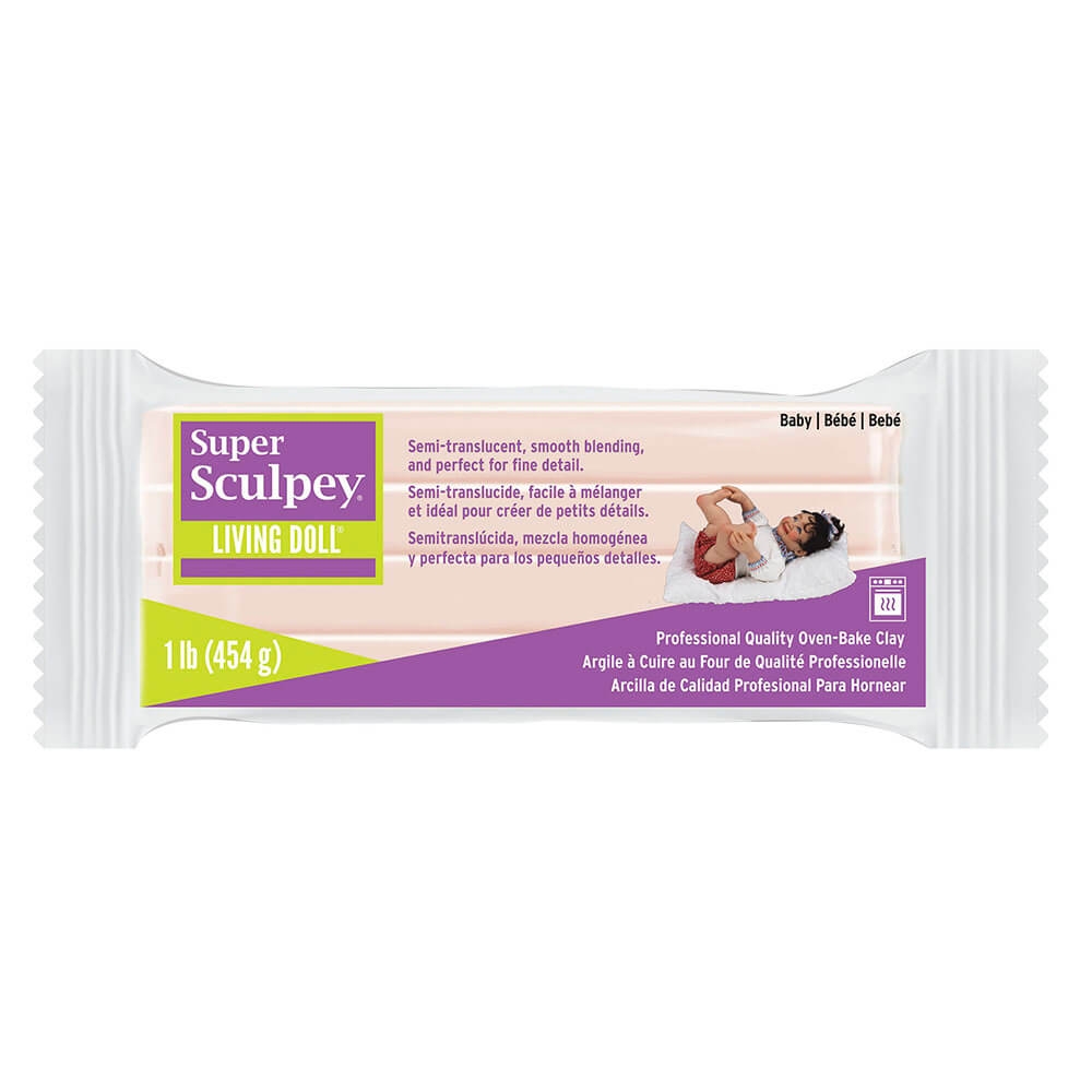 Super Sculpey Living Doll Baby - 1 lb (454 g)