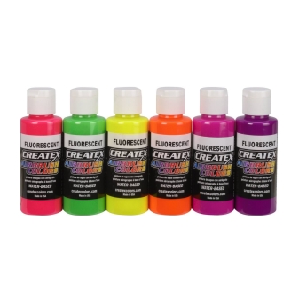 Createx Colors 5802-00 AirBrush - Fluorescent 60 ml (Set de 6 Colores) 