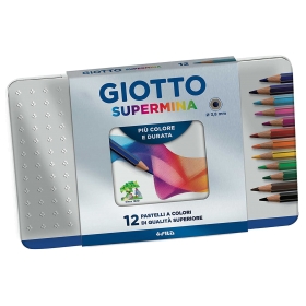 Giotto Supermina Lápices De Colores - Set De 12 Colores
