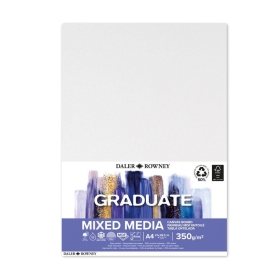 Daler Rowney Graduate Bastidor Entelado para Mix Media A4 (21X 29,7cm) - 350 gsm