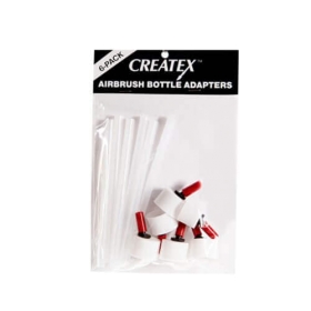 Createx Colors 5701-06 Adaptadores de Botella Para Aerógrafo - (Set de 6)