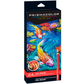 Prismacolor Col-Erase (Lapices de Colores Borrables) - Set de 24 Colores