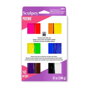 Sculpey Premo MultiPack 12 Colores Clasicos - 340g (12 x 28g)