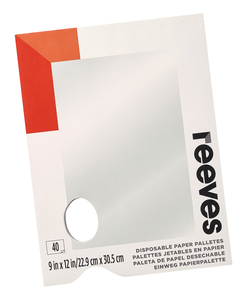 Reeves Paleta de papel desechable (22,9 x 30,5 cm) - 40 hojas