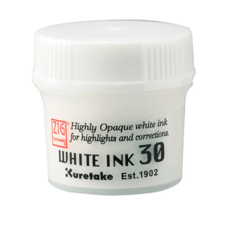 Kuretake Zig Cartoonist White Ink 30 (Tinta 30ml)