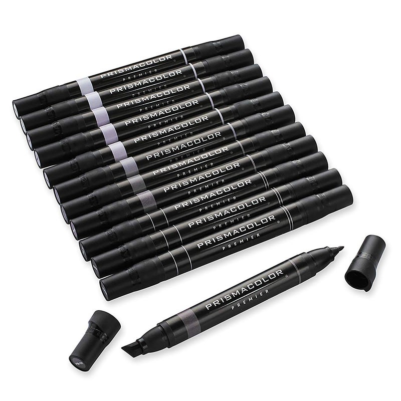 Prismacolor Premier Art Markers (Warm Grey) Set 12 Marcadores
