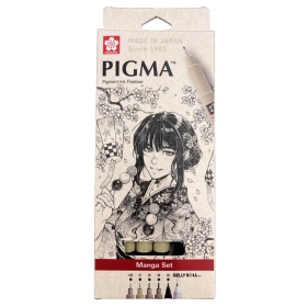 Sakura Manga Set (005, 01, 05, 08, FB & Gelly Roll 10 Blanco)