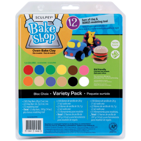 Sculpey Bake Shop - 10 x 1 oz (28 g) y 2 x 2 oz (57 g)