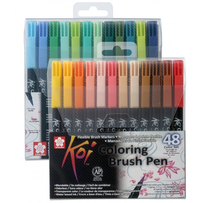 Sakura Koi Coloring Brush Set de 48 Colores