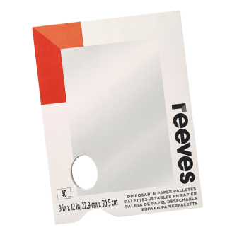 Reeves Paleta de papel desechable (22,9 x 30,5 cm) - 40 hojas