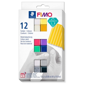 Fimo Effect Set 12 Colores - 300g (12 x 25g)