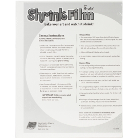 Grafix Shrink Film - Hojas Imprimibles Transparentes (Pack de 50)
