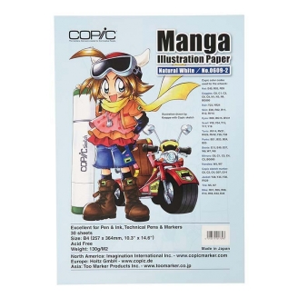 Copic Papel Manga Illustration - Natural White B4 (25 x 35,3cm) - 30 Hojas de 130 gsm