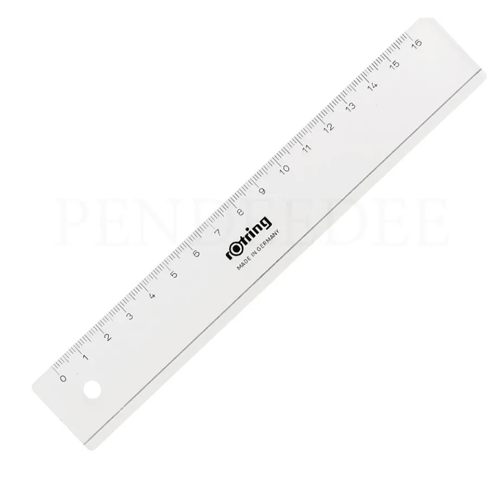Rotring Regla Plástica Transparente de Bolsillo (16cm)