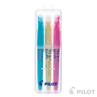 PILOT Destacador FRIXION Soft Light - Set  3 Colores Pasteles