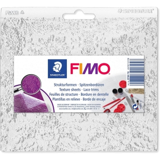 Fimo Hoja De Textura - Borde de Encaje