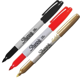 Sharpie Marcador Permanente Punta Fina - Disponible en 4 Colores