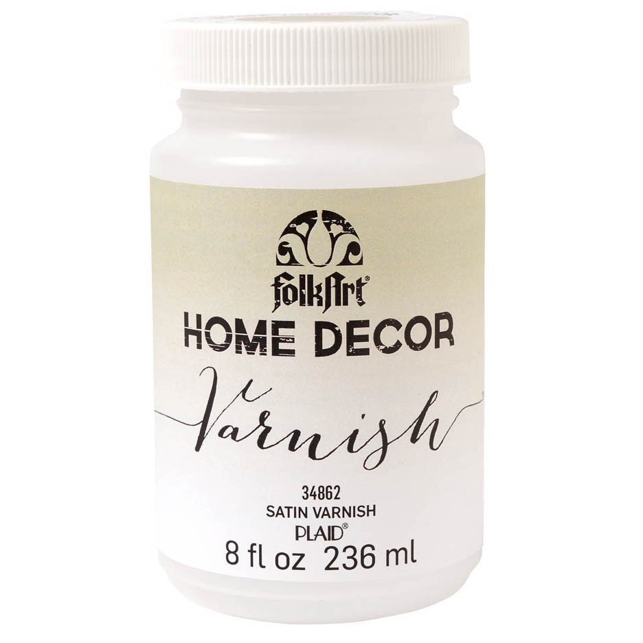 Folkart Home Decor Satin Varnish (Barniz de Protección Satinado) 8oz