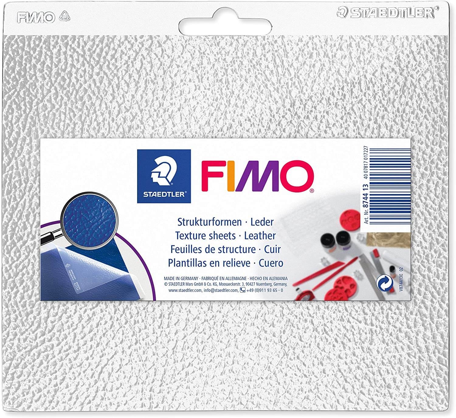 Fimo Hoja De Textura - Cuero