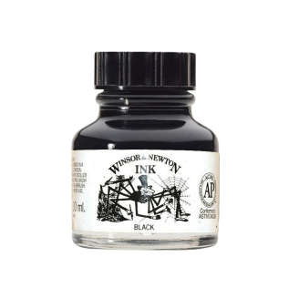 Winsor & Newton Black Indian Ink (Tinta India) - 30ml