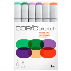 Copic Sketch Set de 6 - Secondary Tones